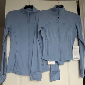 lululemon athletica blue willow full length or cropped define jacket